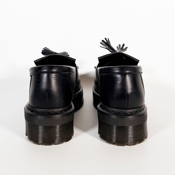 Dr. Martens Vegan Adrian Quad Mono Tassel Loafers – Black Size M10/ W11 - NEW - Picture 3 of 6